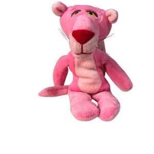 Vintage 2000 Pink Panther Plush Stuffed Animal Toy United Artists‎ 8 Inch Pink